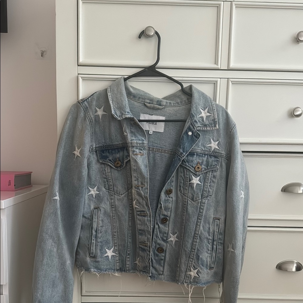 Pistola Star-Patterned Denim Jacket